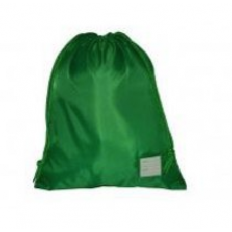 Bottle Green Rucksack style PE/Swimming Bag ( large)